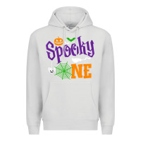 Dove Grey spooky one boy halloween 1st birthday matching family t shirt Premium Hoodie - trangStudio