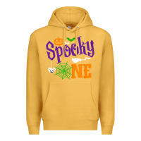 Mustard spooky one boy halloween 1st birthday matching family t shirt Premium Hoodie - trangStudio