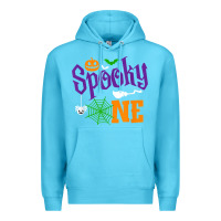 Ocean Blue spooky one boy halloween 1st birthday matching family t shirt Premium Hoodie - trangStudio