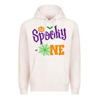 Pale Pink spooky one boy halloween 1st birthday matching family t shirt Premium Hoodie - trangStudio