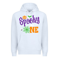 White spooky one boy halloween 1st birthday matching family t shirt Premium Hoodie - trangStudio