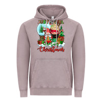 Vintage Zinc just a girl who loves christmas Vintage Hoodie - CowGirlArtShop