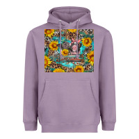 Lavender baby pigs with leopard cowhide and sunflowers Heavyweight Hoodie - Artiststas