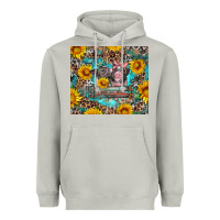 Moon Dust baby pigs with leopard cowhide and sunflowers Heavyweight Hoodie - Artiststas