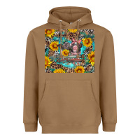 Toasted Coconut baby pigs with leopard cowhide and sunflowers Heavyweight Hoodie - Artiststas