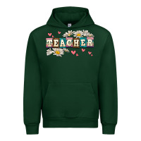 Forest Green daisy teacher Urban Hoodie - AdoDesignShop