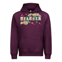 Mauve Wine daisy teacher Urban Hoodie - AdoDesignShop