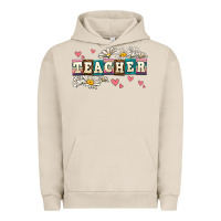 Pigment French Oak daisy teacher Urban Hoodie - AdoDesignShop