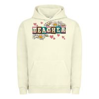 Pigment Pistachio daisy teacher Urban Hoodie - AdoDesignShop