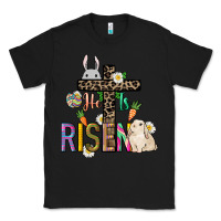 Black He is risen Easter Classic Tee - NancyCooperArtShop