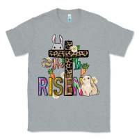 Heather Grey He is risen Easter Classic Tee - NancyCooperArtShop