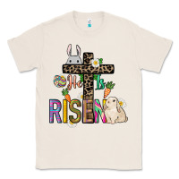 Natural He is risen Easter Classic Tee - NancyCooperArtShop
