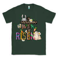 Sports Green He is risen Easter Classic Tee - NancyCooperArtShop