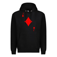 Black jack of diamond deck of cards halloween costume t shirt Premium Hoodie - trangStudio