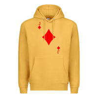 Mustard jack of diamond deck of cards halloween costume t shirt Premium Hoodie - trangStudio