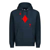 Navy jack of diamond deck of cards halloween costume t shirt Premium Hoodie - trangStudio