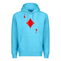 Ocean Blue jack of diamond deck of cards halloween costume t shirt Premium Hoodie - trangStudio