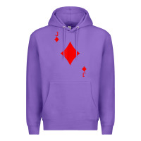 Purple jack of diamond deck of cards halloween costume t shirt Premium Hoodie - trangStudio