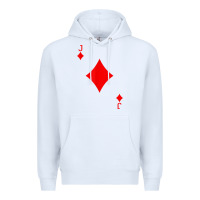 White jack of diamond deck of cards halloween costume t shirt Premium Hoodie - trangStudio