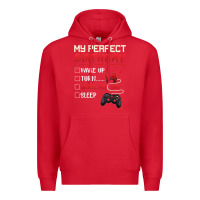 Red 14 Year Old Gamer Gift Boy Teen 14th Perfect Birthday Gaming Premium Hoodie - trangStudio