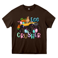 Chocolate Brown egg crusher monster truck easter Heavy Core Tee - Artiststas