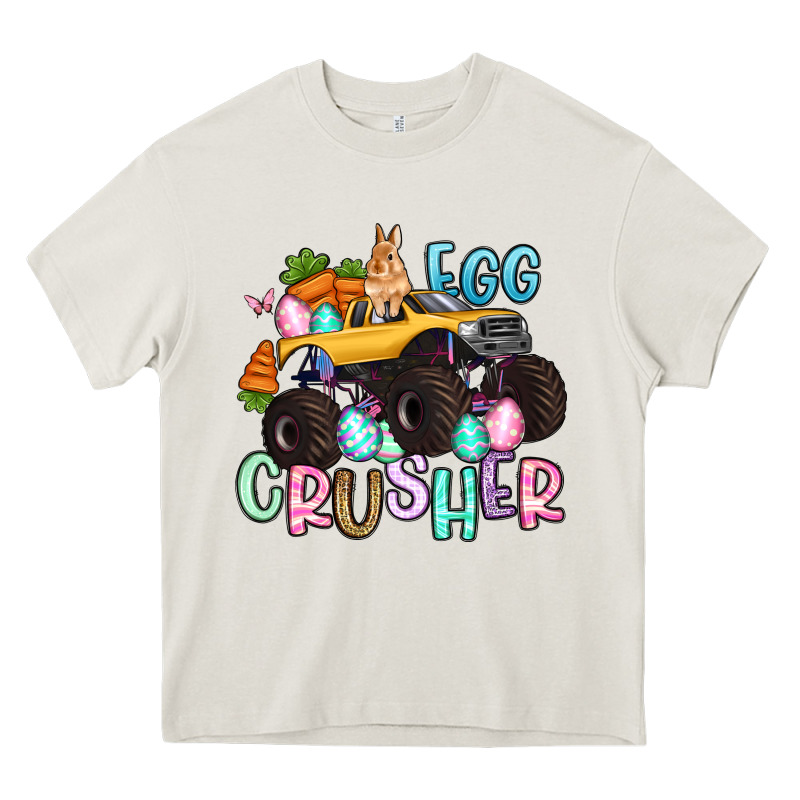 Egg Crusher Monster Truck Easter Heavy Core Tee by Artiststas | Teevron