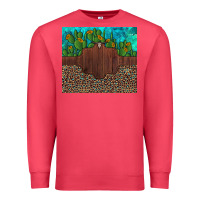 Cardinal custom cactus and sunflowers leopard turquoise Premium Sweatshirt - Artiststas