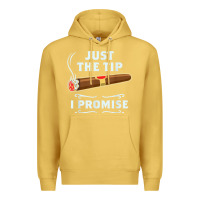Antique Gold Just The Tip Cigar Smoker Gift Funny Cigar Smoking Premium Hoodie - trangStudio