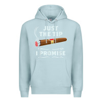 Blue Mist Just The Tip Cigar Smoker Gift Funny Cigar Smoking Premium Hoodie - trangStudio