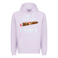 Lilac Just The Tip Cigar Smoker Gift Funny Cigar Smoking Premium Hoodie - trangStudio