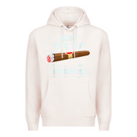 Pale Pink Just The Tip Cigar Smoker Gift Funny Cigar Smoking Premium Hoodie - trangStudio