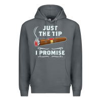 Rock Just The Tip Cigar Smoker Gift Funny Cigar Smoking Premium Hoodie - trangStudio