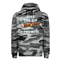 Just The Tip Cigar Smoker Gift Funny Cigar Smoking Premium Hoodie | Teevron