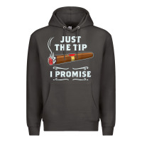 Smoke Just The Tip Cigar Smoker Gift Funny Cigar Smoking Premium Hoodie - trangStudio