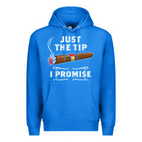 True Royal Just The Tip Cigar Smoker Gift Funny Cigar Smoking Premium Hoodie - trangStudio