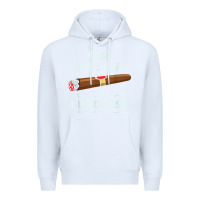 White Just The Tip Cigar Smoker Gift Funny Cigar Smoking Premium Hoodie - trangStudio