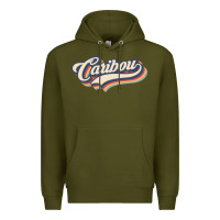 Army Green I Love Caribou City Usa Retro Vintage Premium Hoodie - trangStudio