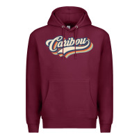 Burgundy I Love Caribou City Usa Retro Vintage Premium Hoodie - trangStudio