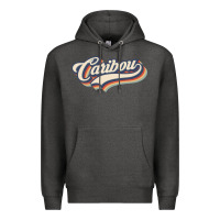 Charcoal Heather I Love Caribou City Usa Retro Vintage Premium Hoodie - trangStudio
