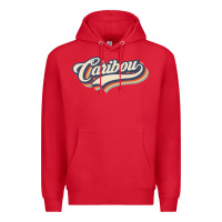 Red I Love Caribou City Usa Retro Vintage Premium Hoodie - trangStudio