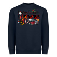 Navy Santa's Favorite Firefighter Heavyweight Sweatshirt - LillyAllenDesigns