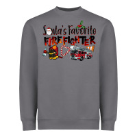 Storm Santa's Favorite Firefighter Heavyweight Sweatshirt - LillyAllenDesigns