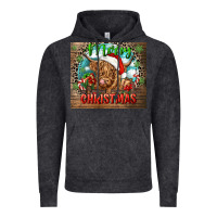 Vintage Black merry christmas heifer cow Vintage Hoodie - CowGirlArtShop