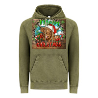 Vintage Olive merry christmas heifer cow Vintage Hoodie - CowGirlArtShop