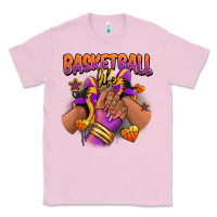 Bubblegum Pink Basketball life afro girl sneakers Classic Tee - RanaPortraitStore