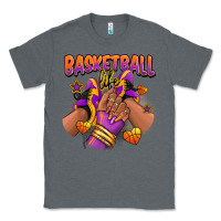 Charcoal Heather Basketball life afro girl sneakers Classic Tee - RanaPortraitStore