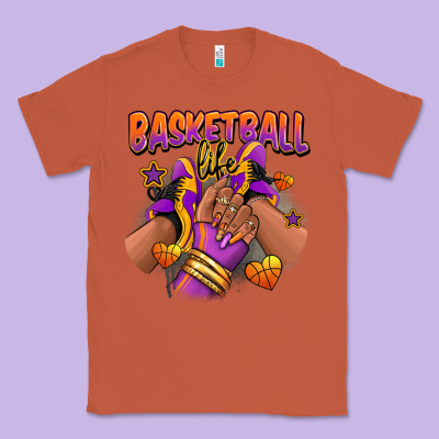 Basketball Life Afro Girl Sneakers Classic Tee Designed By Ranaportraitstore