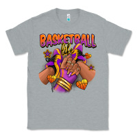 Heather Grey Basketball life afro girl sneakers Classic Tee - RanaPortraitStore