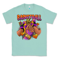 Seafoam Basketball life afro girl sneakers Classic Tee - RanaPortraitStore