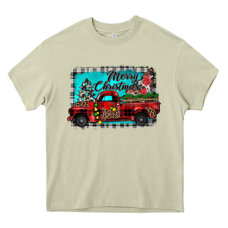 Truck Merry Christmas Heavy Core Tee by JahusDesignShop | Teevron
